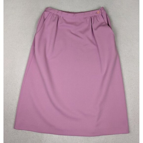 VINTAGE WOMEN'S LILAC LAVENDER PURPLE SKIRT SUIT - DEVON - SIZE 14 - Picture 9 of 14
